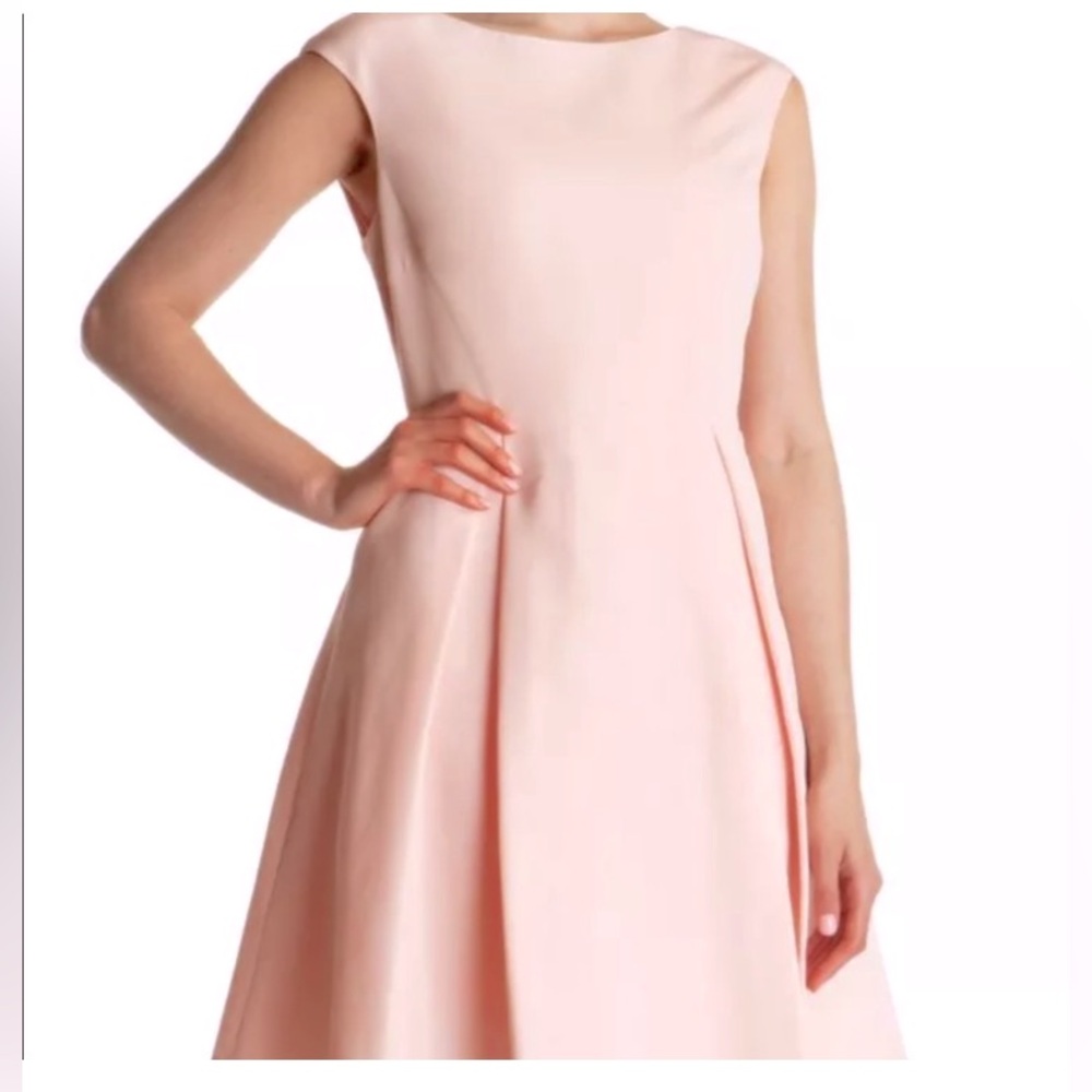 Ted Baker London Pale Pink Sleeveless Fit-and-Flare Dress